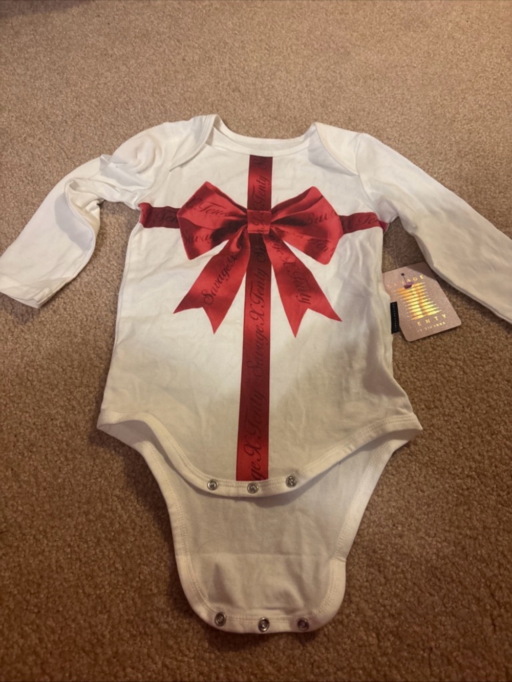 NWT Savage x Fenty Longsleeve One Piece Bodysuit 18-24 Mths by Rihanna